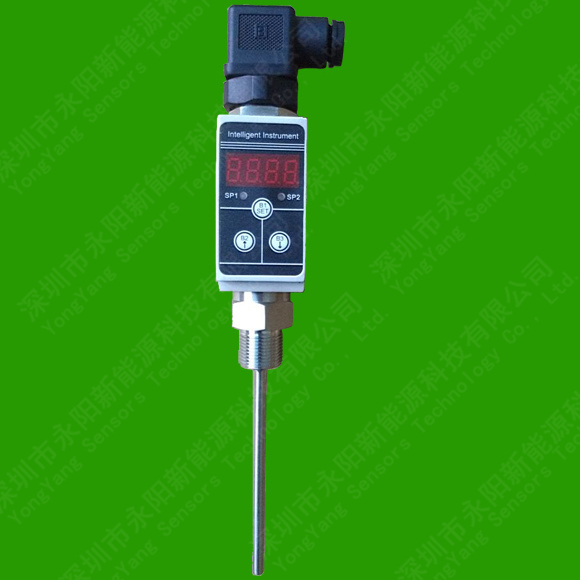 插入式一體化pt100溫度傳感器數顯赫斯曼0/5V10V溫度變送器4-20ma